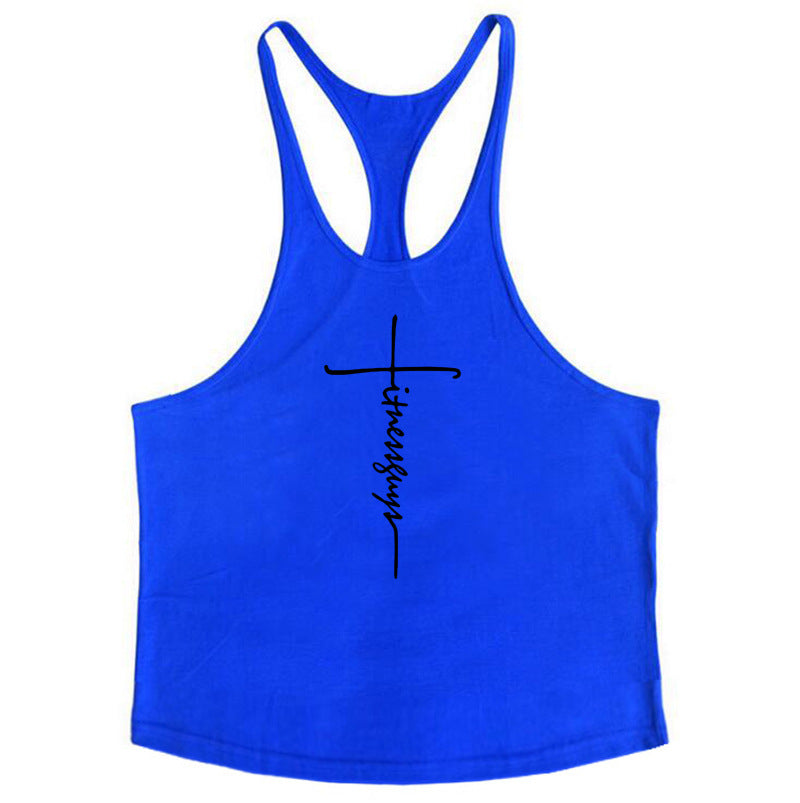 Camiseta de Tirantes de Algodón para Gimnasio, Espalda Nadadora - vista 7