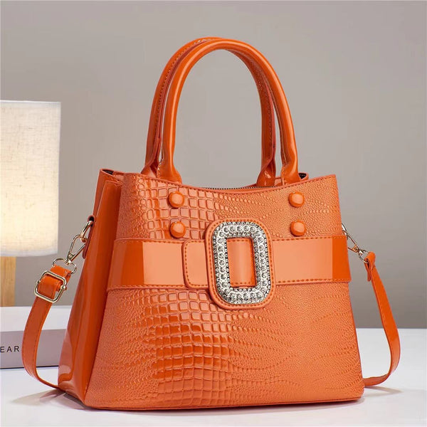 Bolso Bandolera con Textura de Lagarto