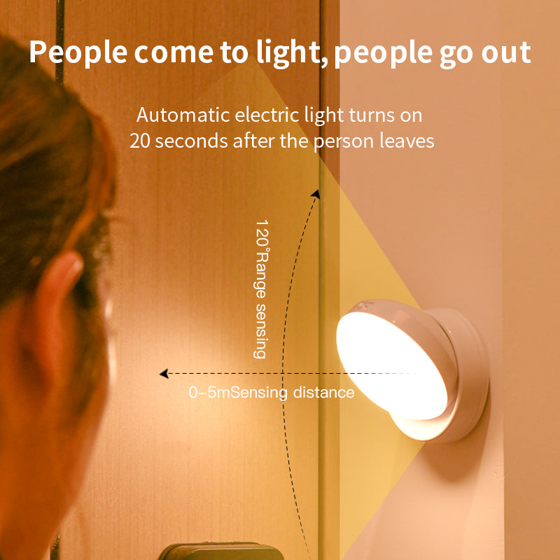 Luz LED con Sensor de Movimiento Giratoria para Pasillo y Garaje - vista 8