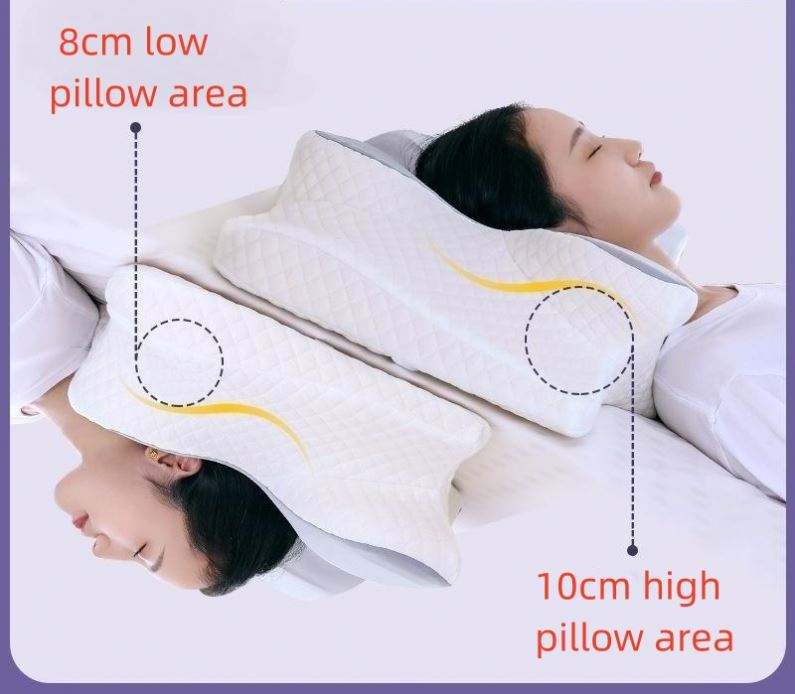 Almohada Cervical Ergonómica de Viscoelástica para Dormir