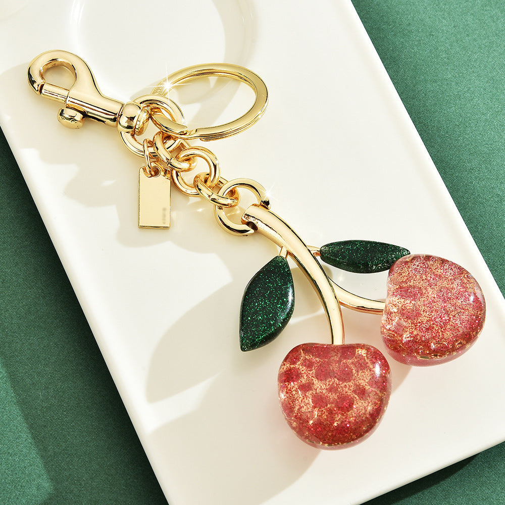 Colgante de Bolso con Dije de Cereza