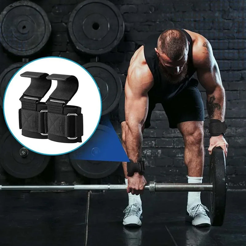 Ganchos de Tirón para Gimnasio, Pack de 2, Antideslizantes