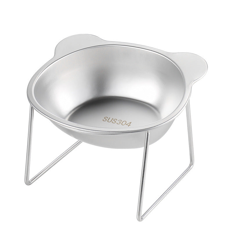 Comedero Elevado de Acero Inoxidable para Perros
