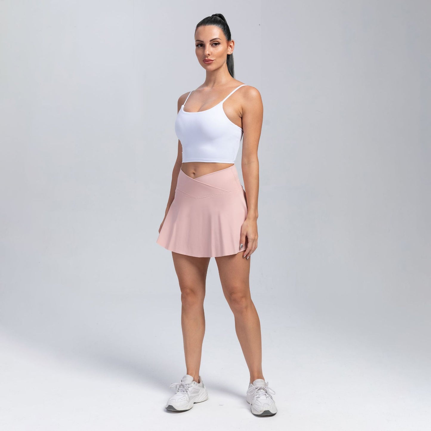 Falda-Short Deportiva de Talle Alto para Yoga y Tenis - vista 4