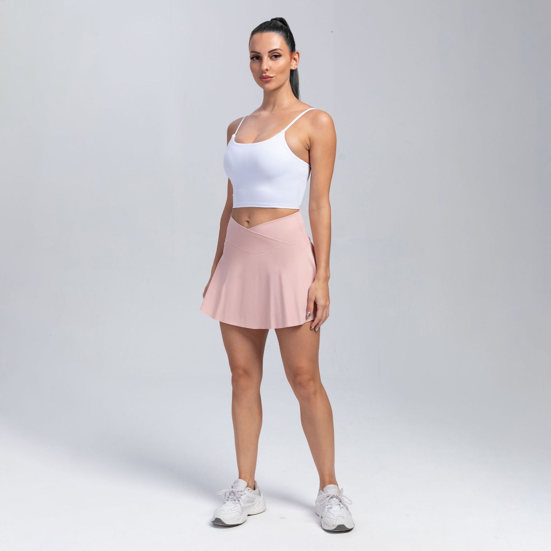 Falda-Short Deportiva de Talle Alto para Yoga y Tenis - vista 4
