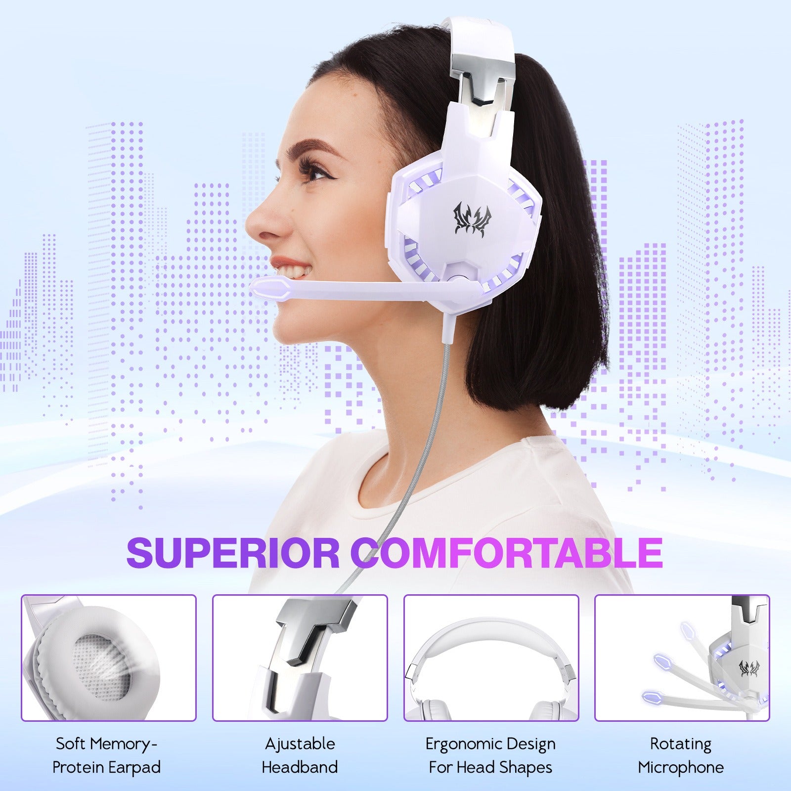 Auriculares Gaming G2000 con Cable y Micrófono - vista 3