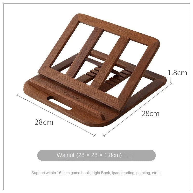 Soporte de Madera de Nogal para Portátil y Tablet, Plegable