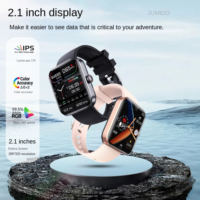 Smartwatch con Monitor de Ritmo Cardíaco, Tensión y Temperatura Corporal