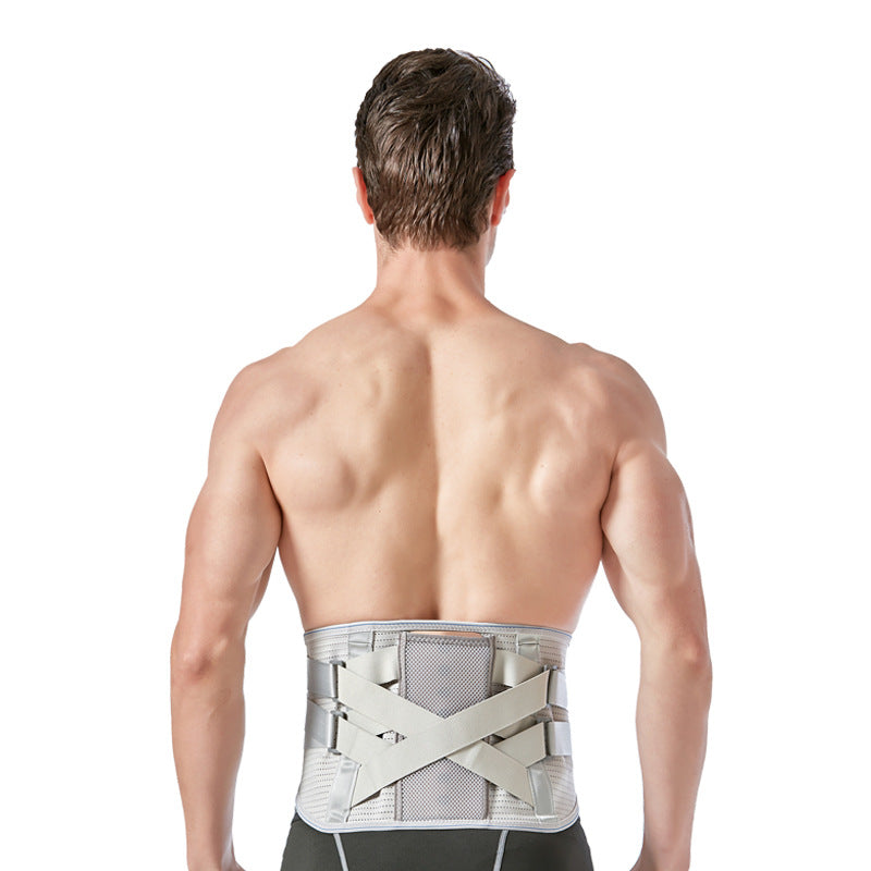 Faja Lumbar con Refuerzo de Acero Extraíble, Transpirable
