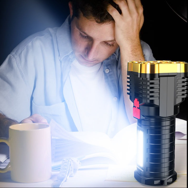 Linterna LED de Trabajo con Luz Lateral, Recargable USB - vista 5