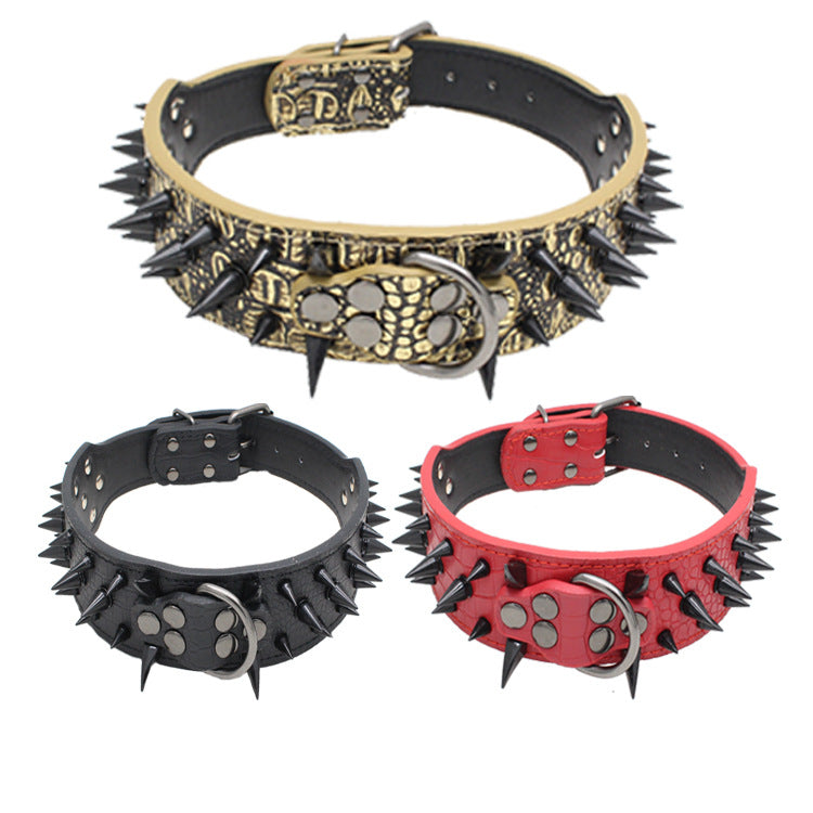 Collar Antimordeduras con Remaches para Perros Grandes - vista 2