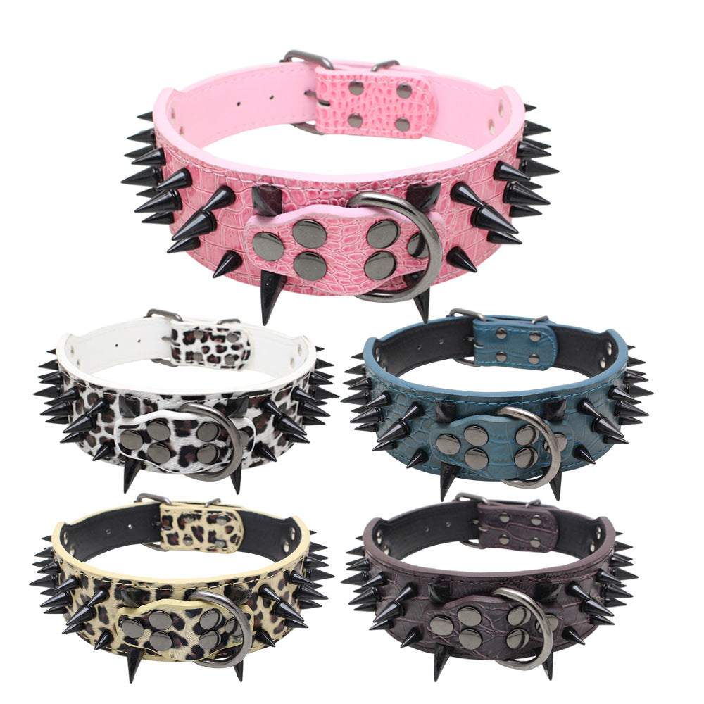 Collar Antimordeduras con Remaches para Perros Grandes - vista 3