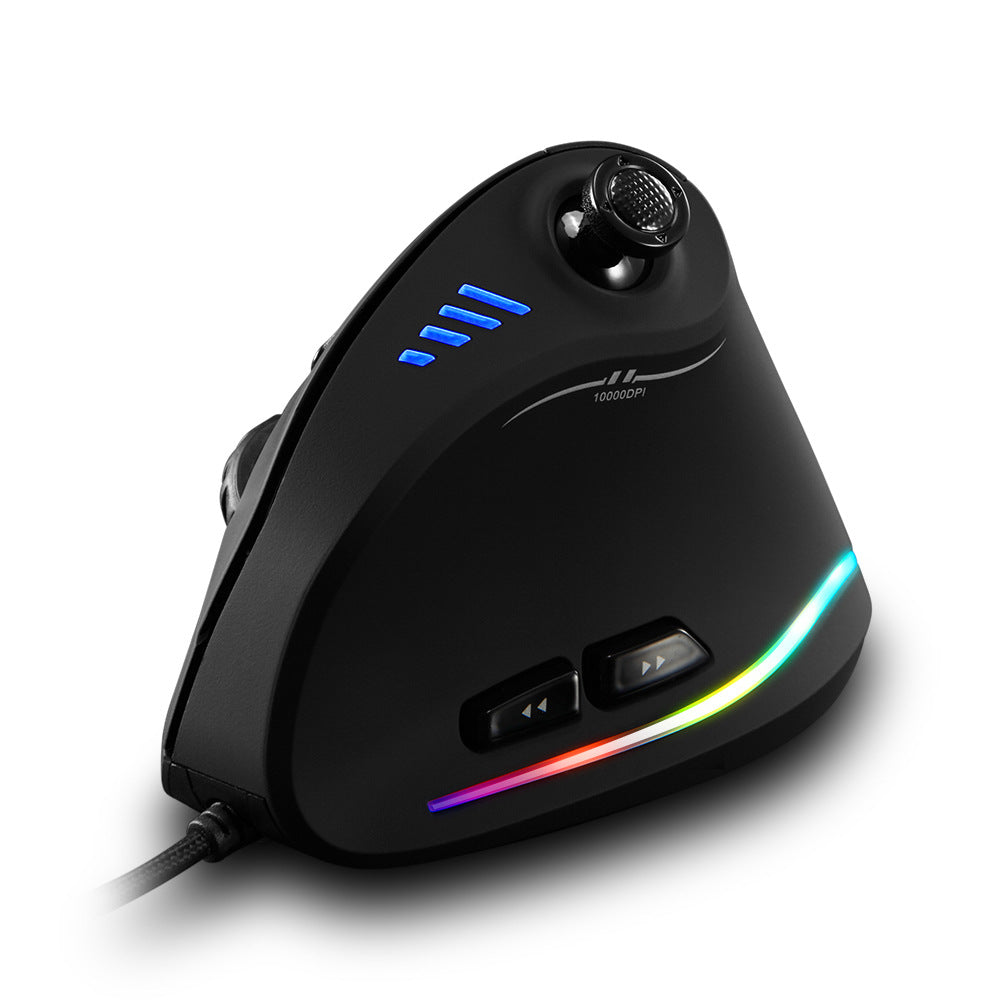 Ratón Vertical Ergonómico C18 RGB para Gaming y Oficina