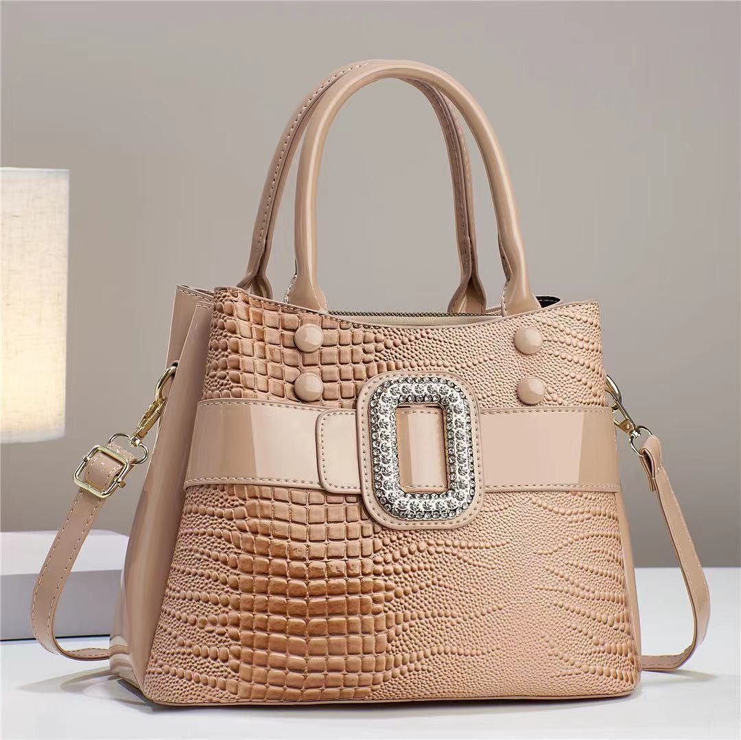 Bolso Bandolera con Textura de Lagarto