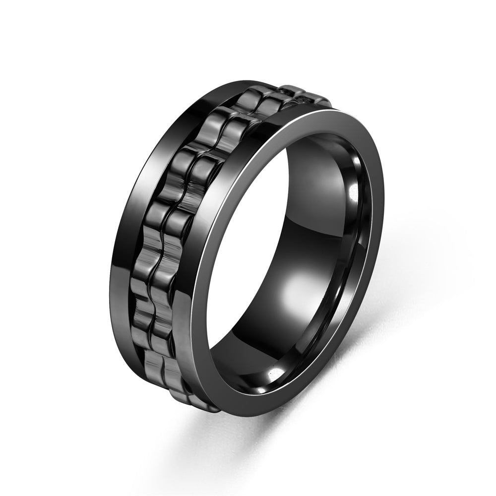 Anillo Giratorio Antiestrés con Engranajes, Alivio de Ansiedad