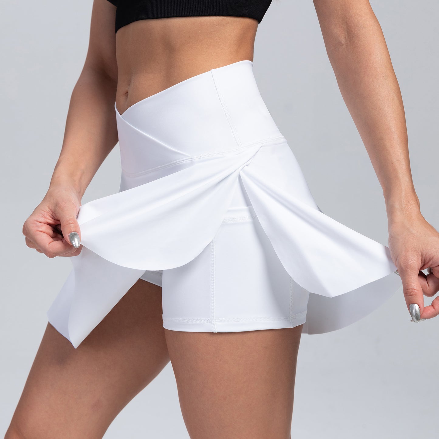 Falda-Short Deportiva de Talle Alto para Yoga y Tenis - vista 7