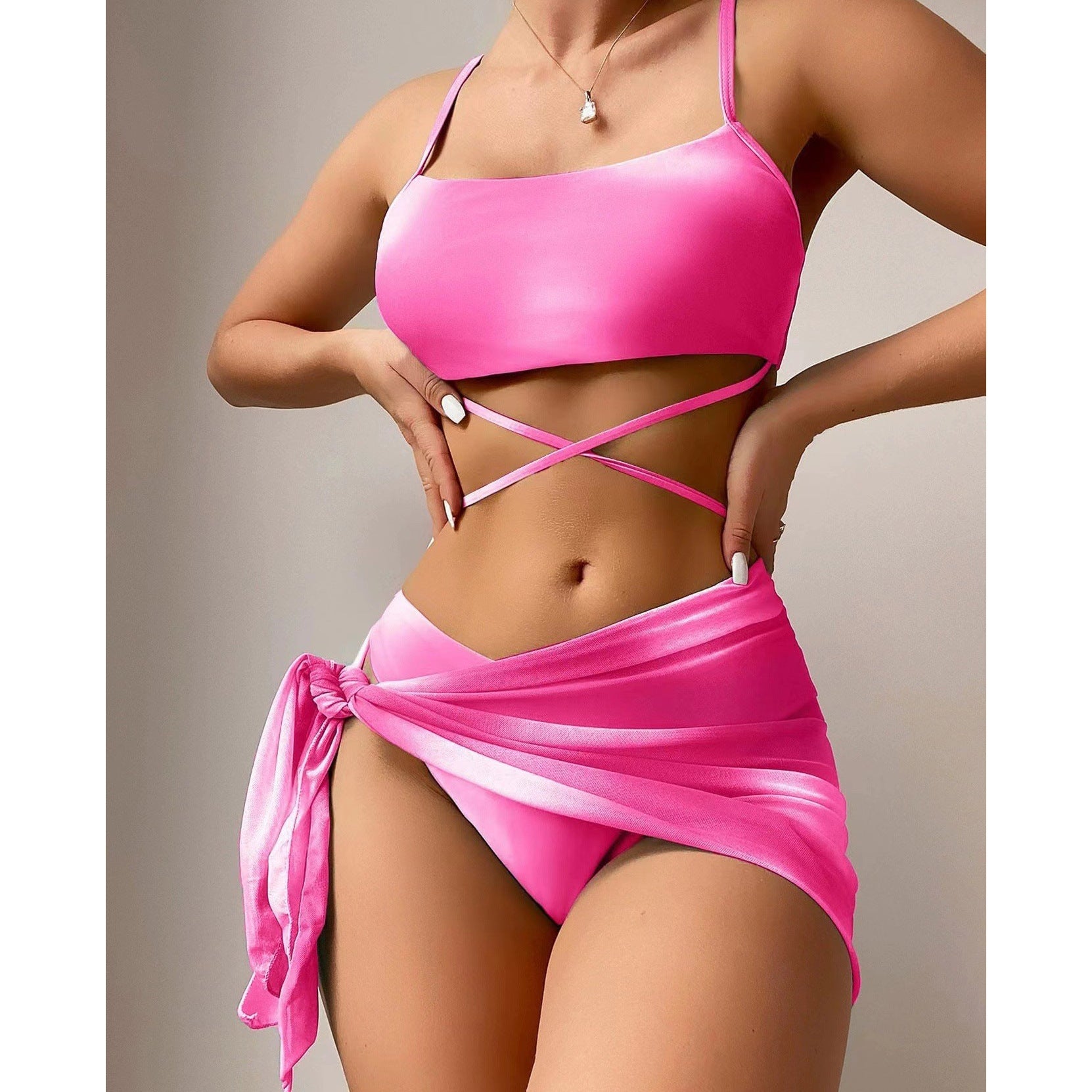 Bikini Tie-Dye 3 Piezas con Falda de Malla - vista 2