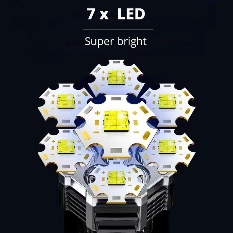 Linterna LED de Alta Potencia, Recargable USB, COB - vista 4