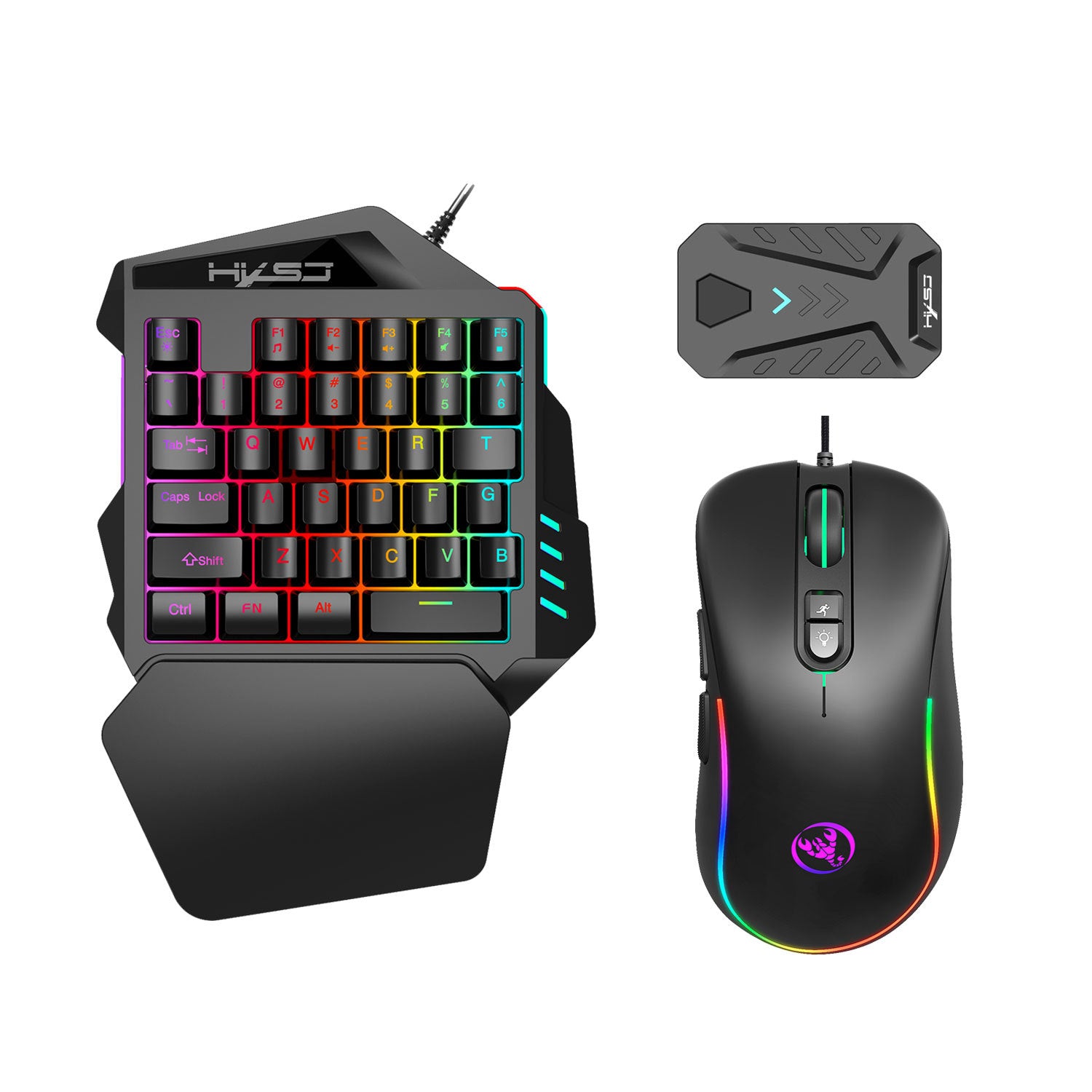 Set Conversor de Teclado y Ratón para Consola y Móvil