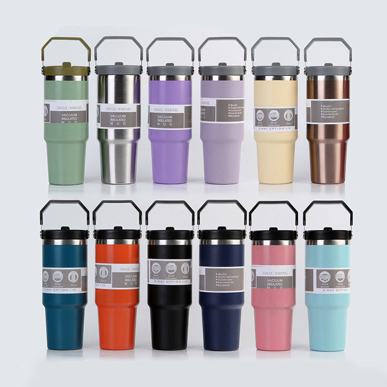 Vaso Térmico de Acero Inoxidable para Coche, 30oz