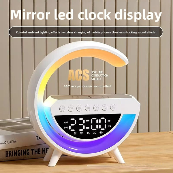 Lámpara Altavoz Bluetooth con Carga Inalámbrica Multifunción