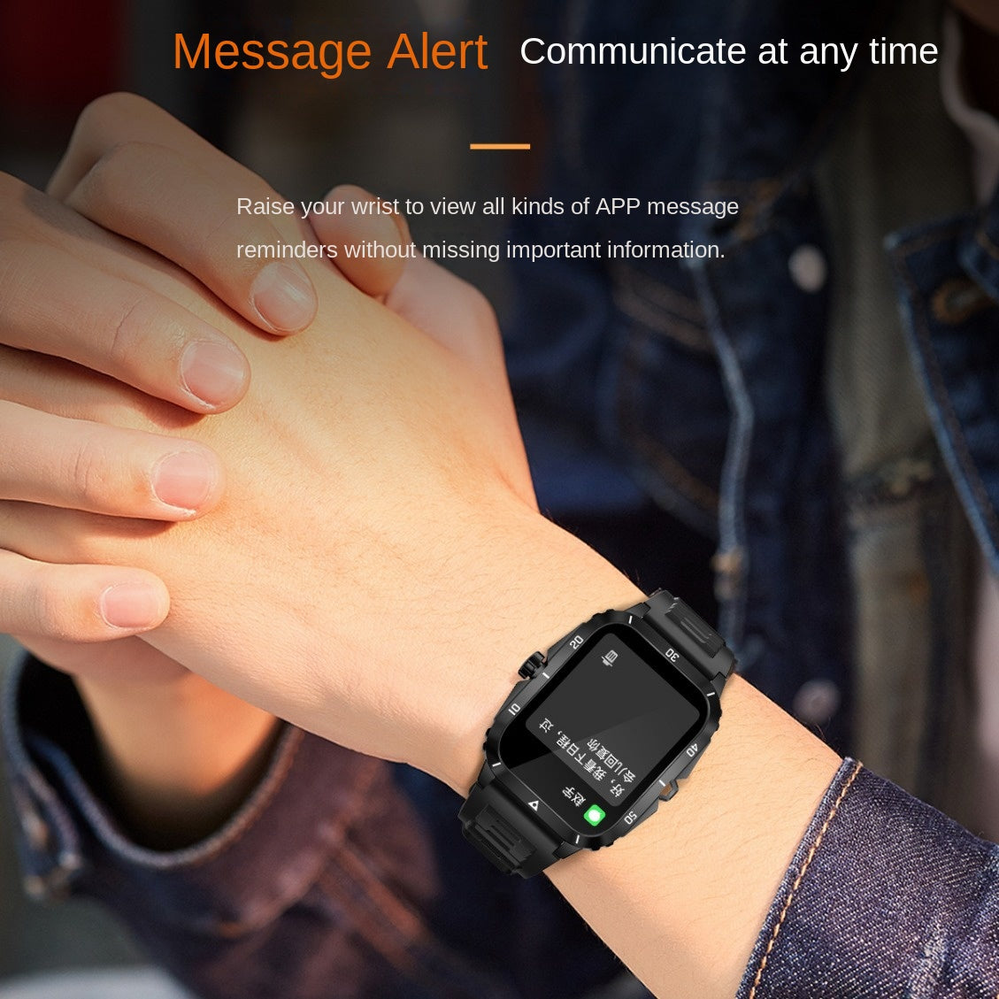 Smartwatch KT71 Resistente al Agua, Ritmo Cardíaco y Tensión - vista 3