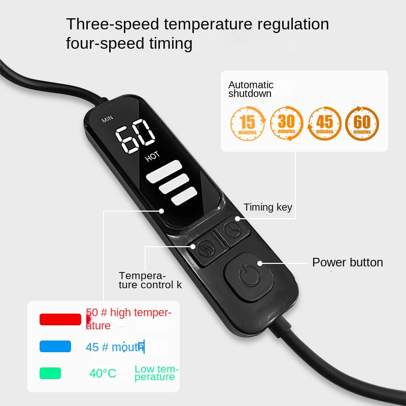 Antifaz Térmico de Vapor con Grafeno, Recargable USB - vista 3