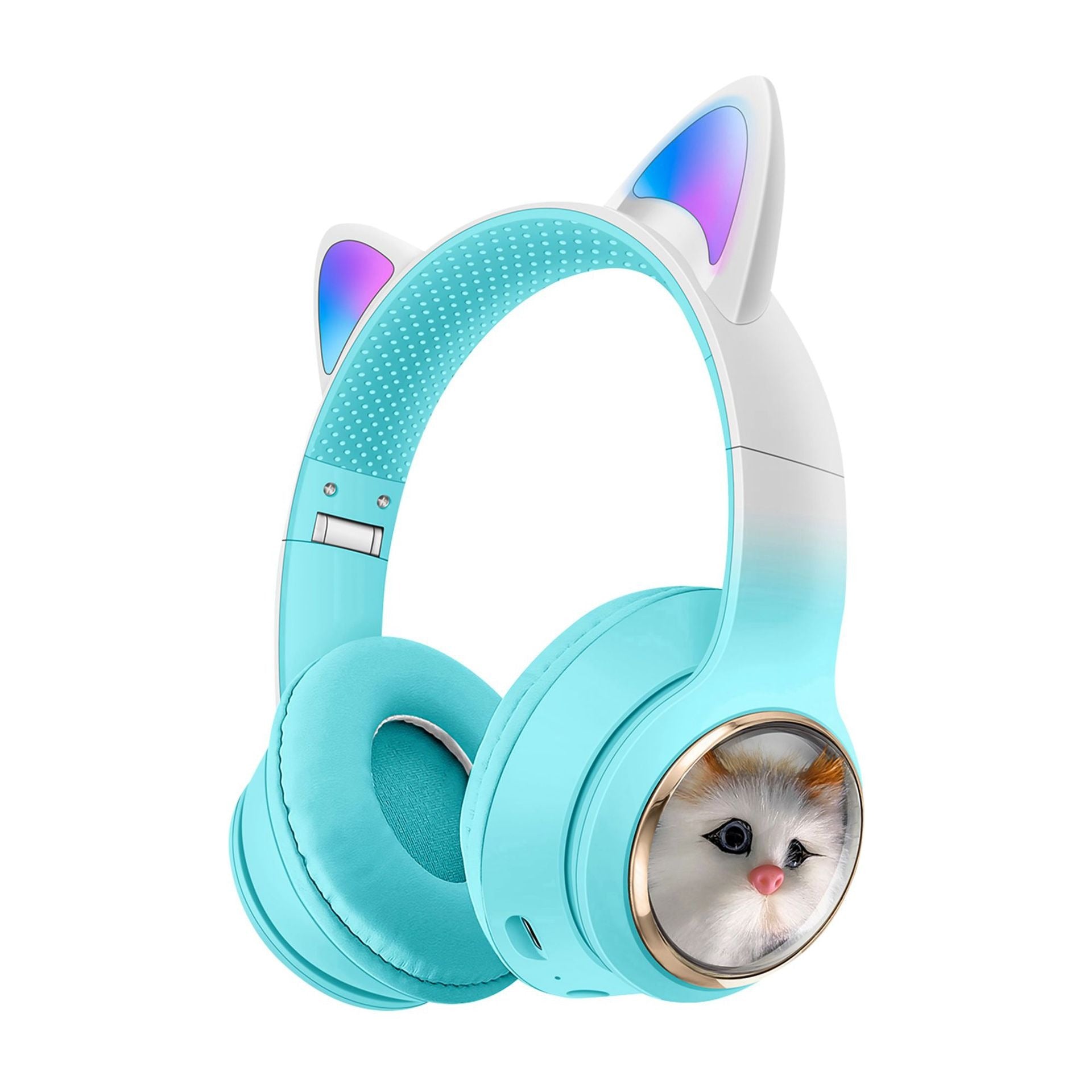Auriculares Bluetooth AKZ-09 con Orejas de Gato, Plegables - vista 4