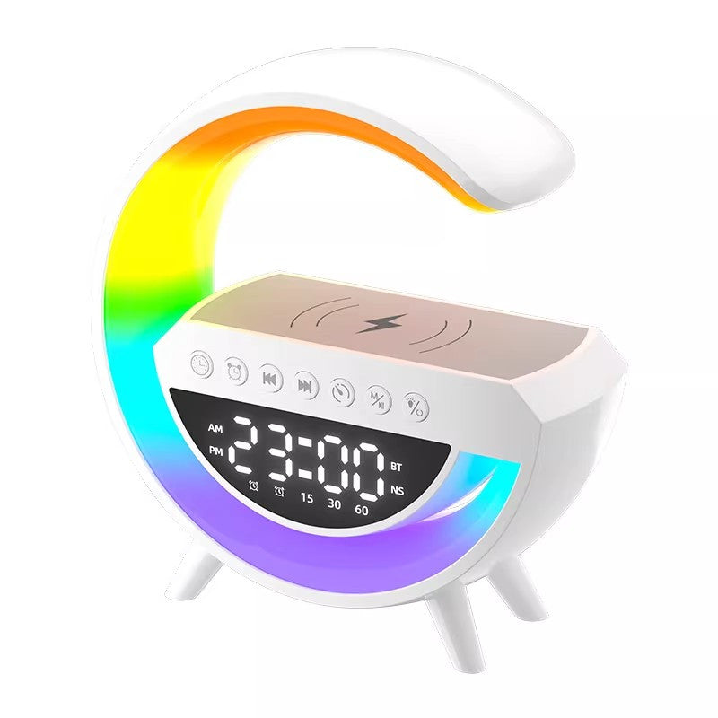 Lámpara Altavoz Bluetooth con Carga Inalámbrica Multifunción