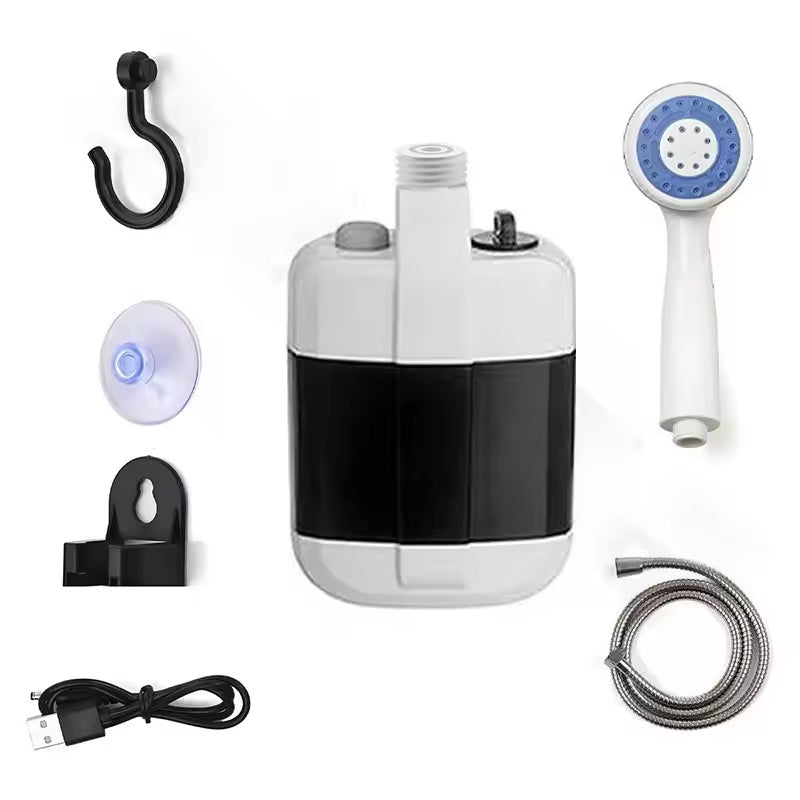 Ducha Portátil Recargable USB para Camping y Coche