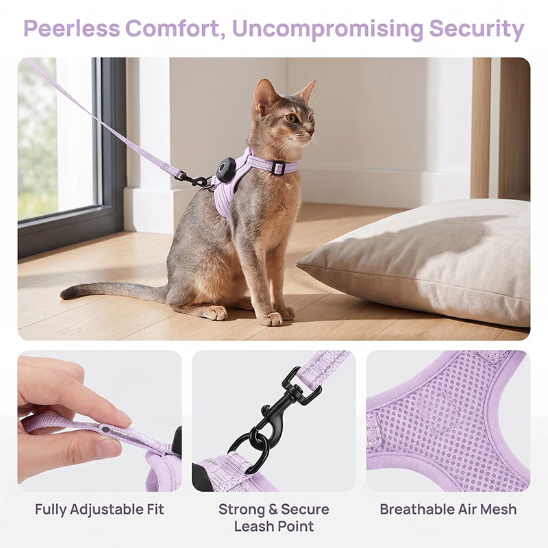 Arnés Reflectante Antifugas para Gatos con Hueco para AirTag - vista 8