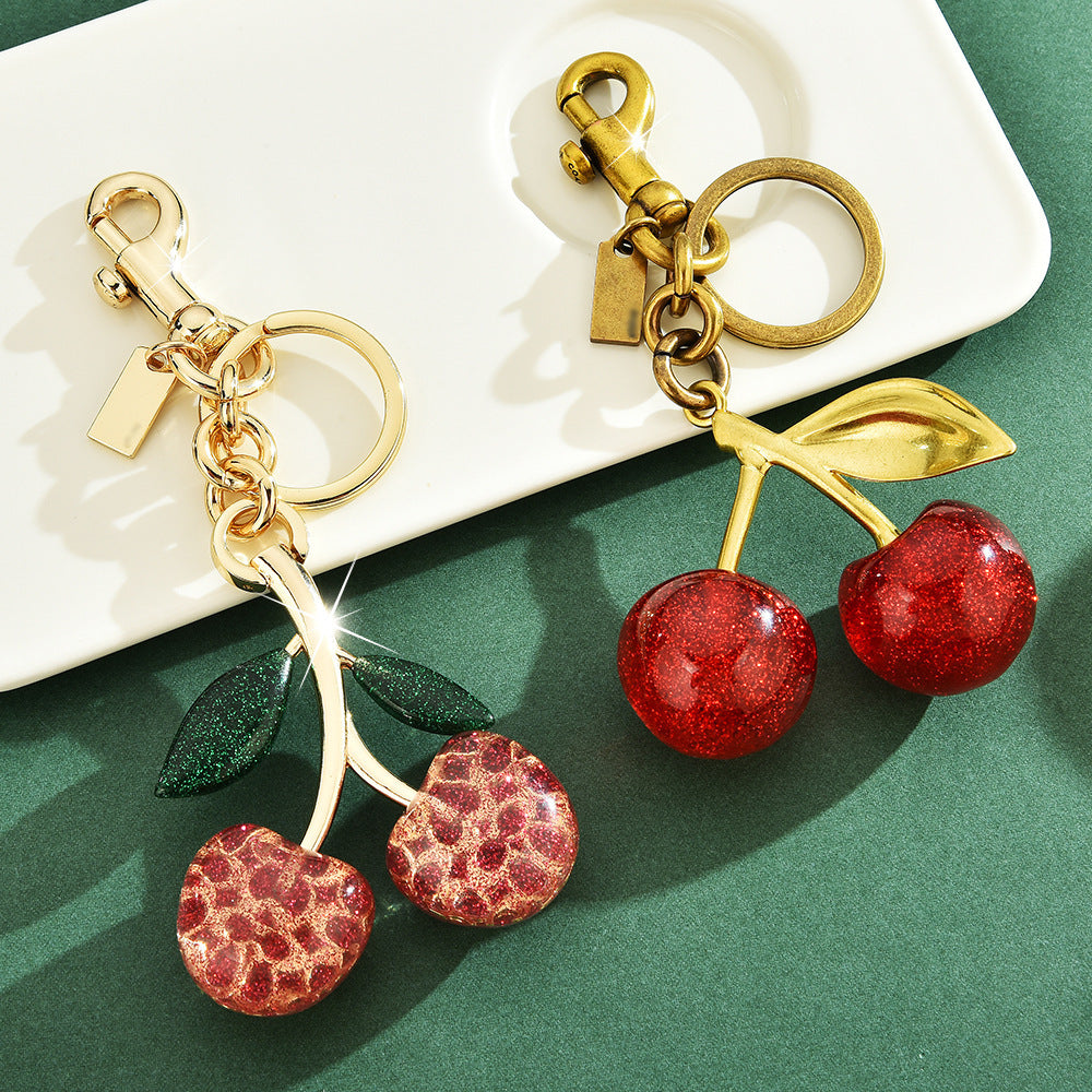 Colgante de Bolso con Dije de Cereza