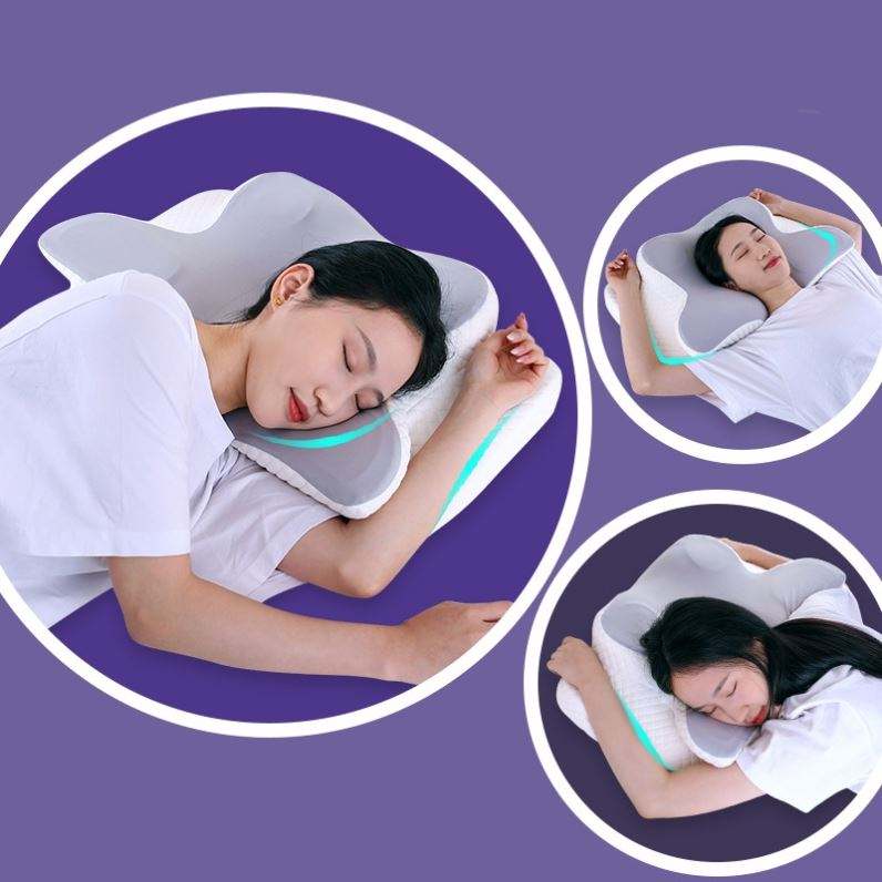 Almohada Cervical Ergonómica de Viscoelástica para Dormir