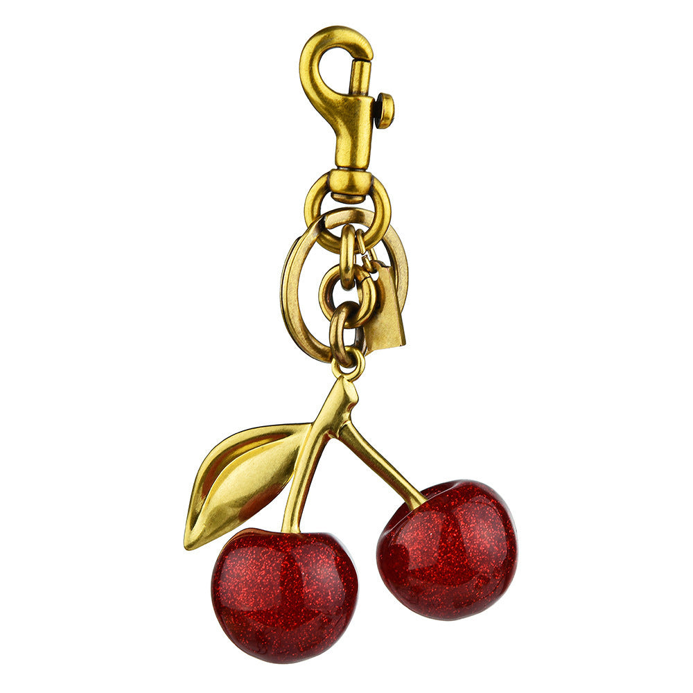 Colgante de Bolso con Dije de Cereza