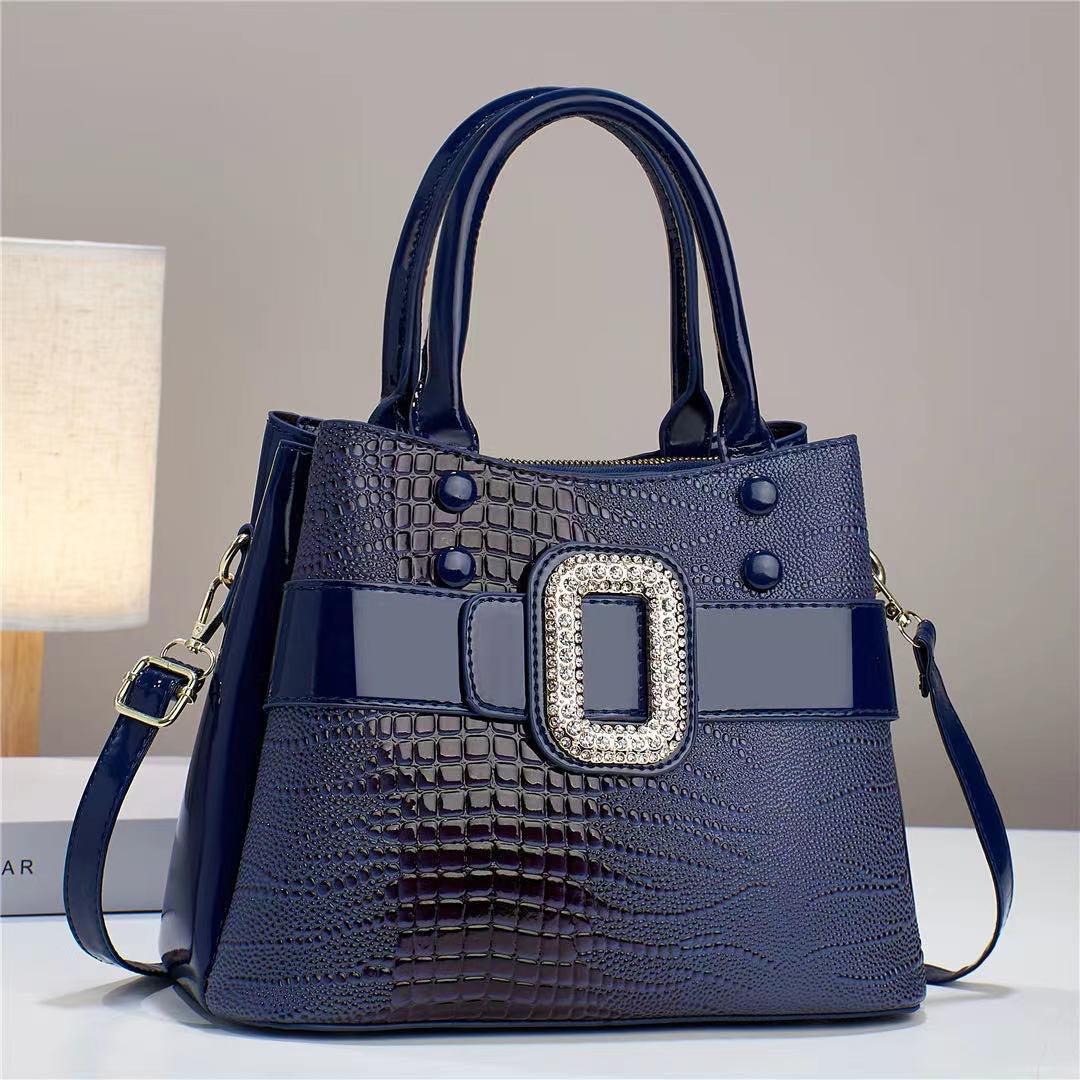 Bolso Bandolera con Textura de Lagarto
