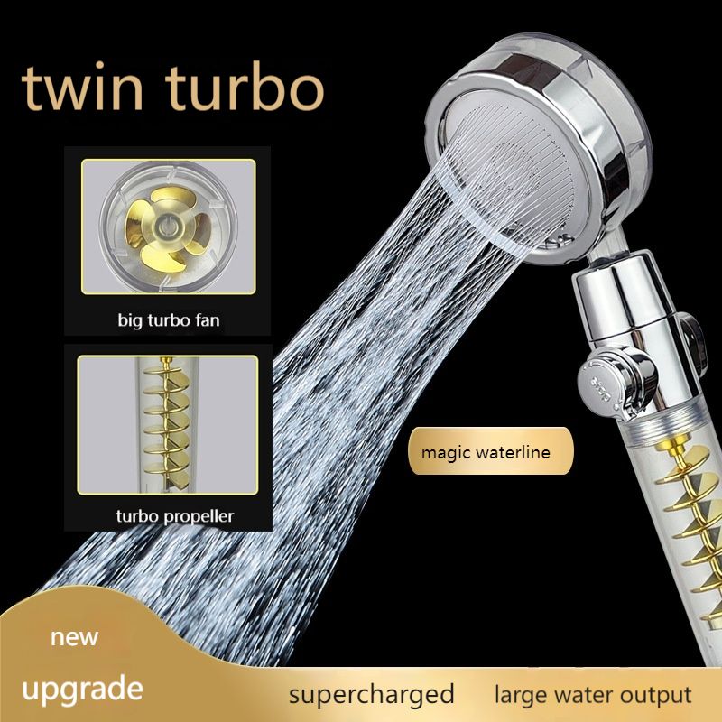 Alcachofa de Ducha con Filtro de Agua, Doble Turbo Ciclón - vista 2
