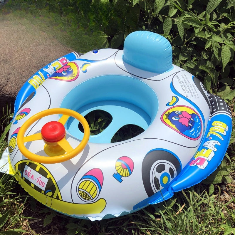 Flotador Hinchable Infantil con Forma de Coche y Volante - vista 4