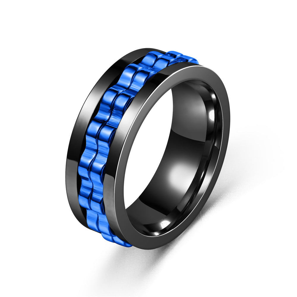 Anillo Giratorio Antiestrés con Engranajes, Alivio de Ansiedad