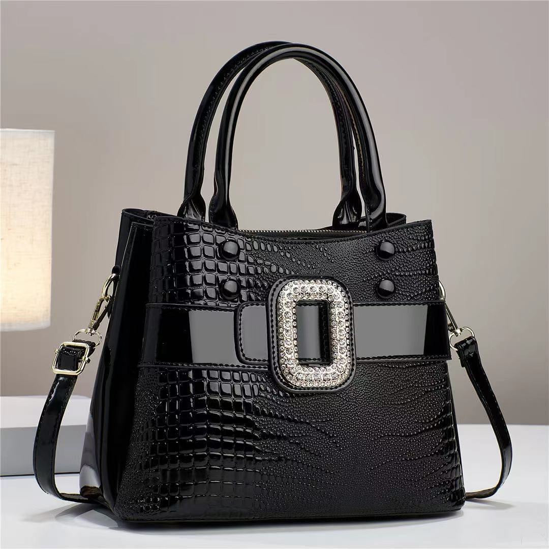 Bolso Bandolera con Textura de Lagarto