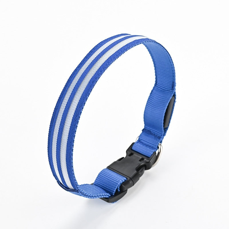 Collar Luminoso Doble Fibra para Perros, Modo Nocturno - vista 9