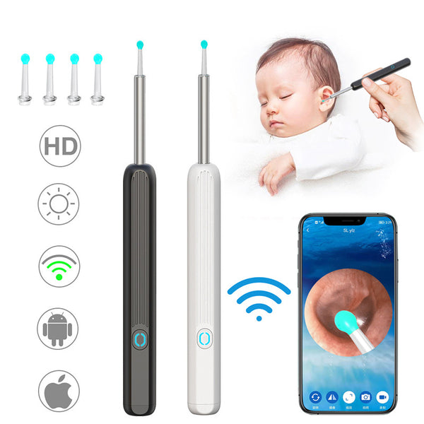 Otoscopio Limpiador de Oídos con Cámara y Luz LED