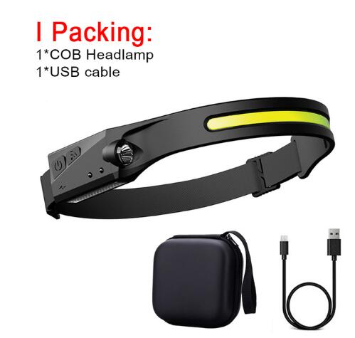 Linterna Frontal LED con Sensor, Recargable USB - vista 14