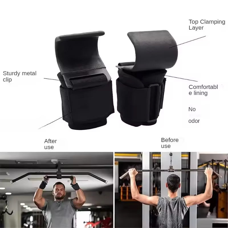 Ganchos de Tirón para Gimnasio, Pack de 2, Antideslizantes - vista 2