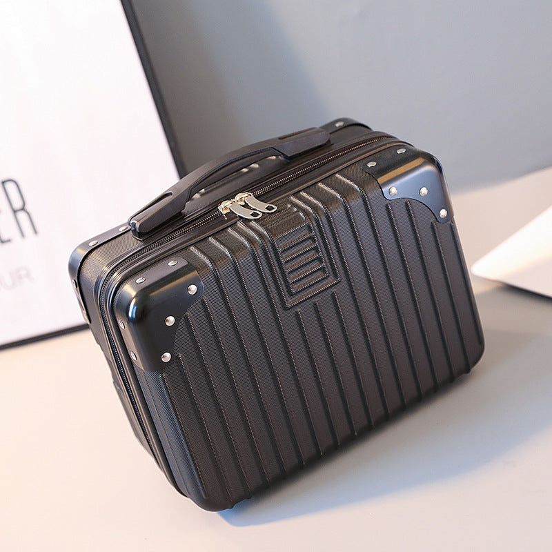 Maleta Vintage con Cerradura, Neceser Rígido de Viaje