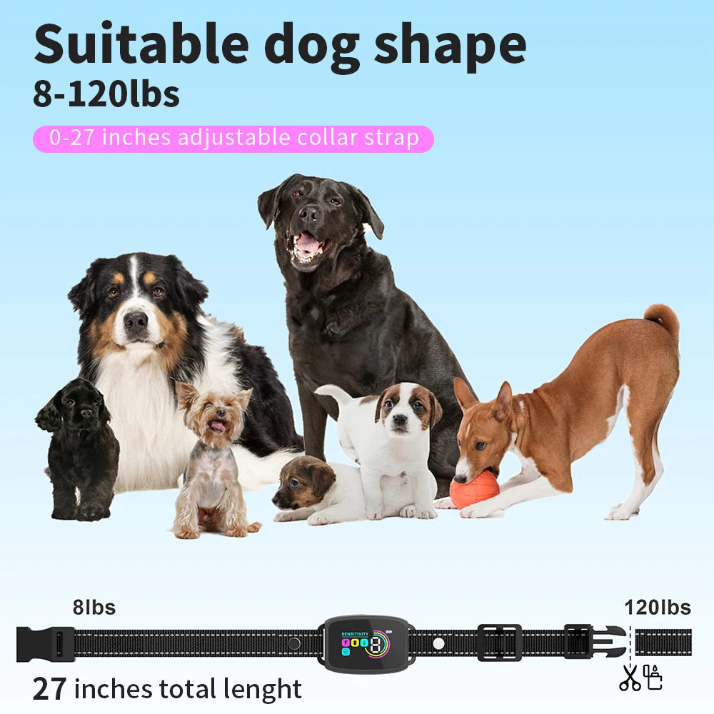 Collar Antiladridos Inteligente para Perros, Recargable IP67 - vista 3