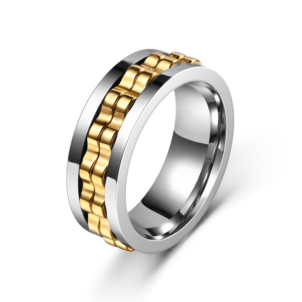 Anillo Giratorio Antiestrés con Engranajes, Alivio de Ansiedad