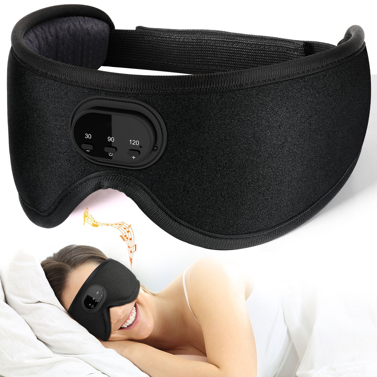 Antifaz de Dormir 3D con Bluetooth y Ruido Blanco - vista 4