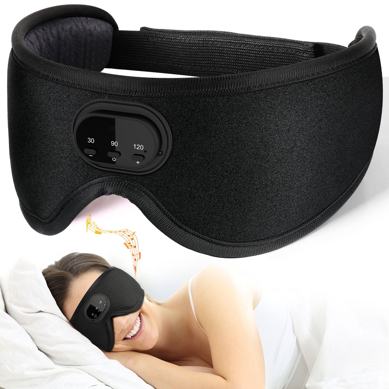 Antifaz de Dormir 3D con Bluetooth y Ruido Blanco - vista 4