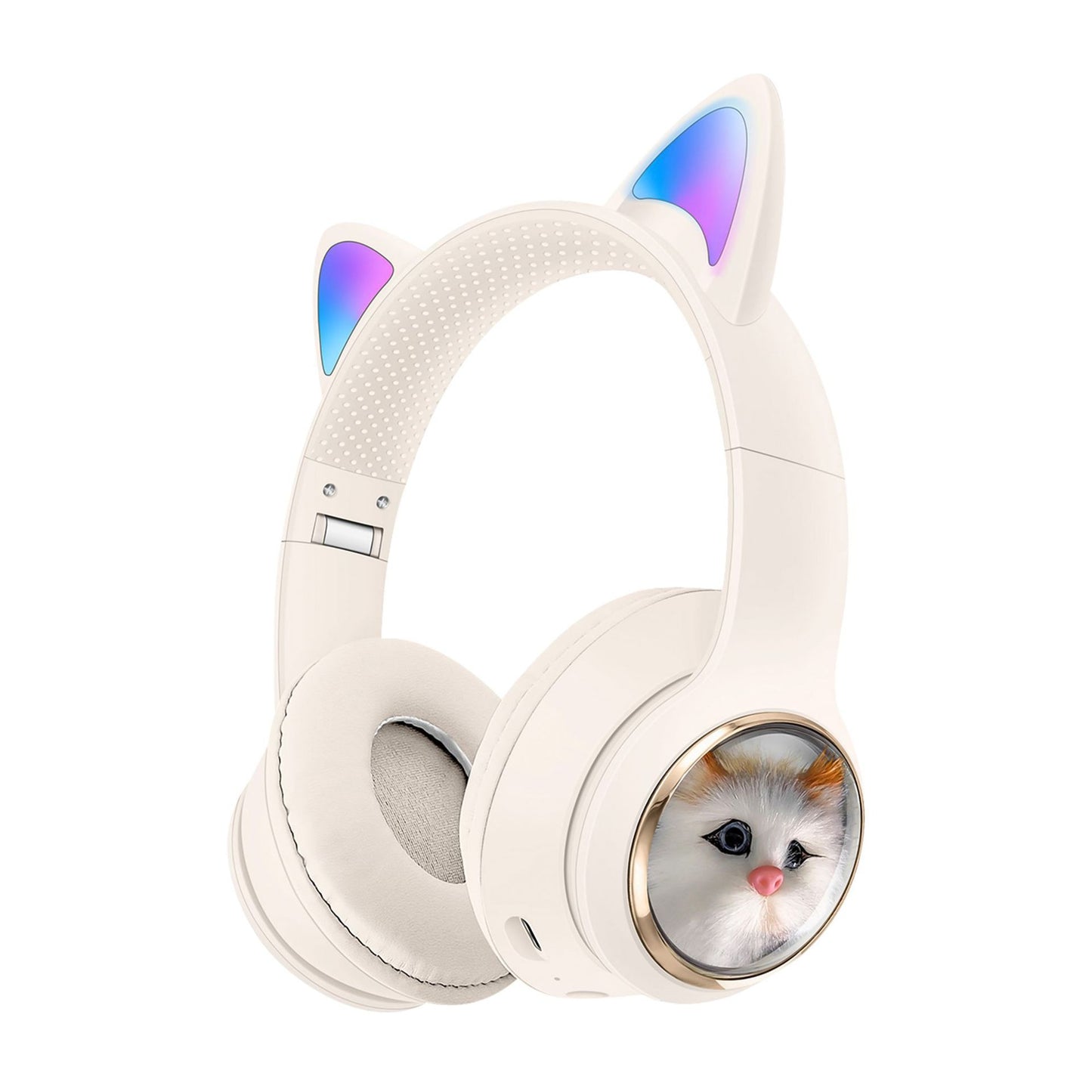 Auriculares Bluetooth AKZ-09 con Orejas de Gato, Plegables - vista 3