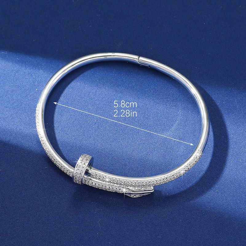 Pulsera de Pareja Chapada en Oro Rosa 18K con Circonitas